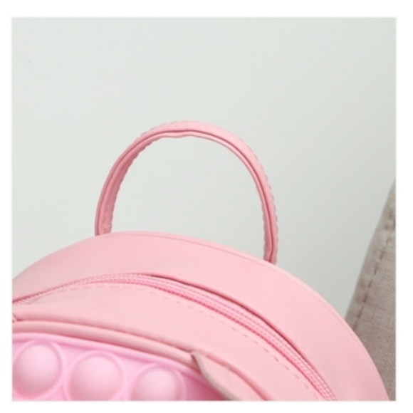 Pop It Fidget Mini Backpack W/ Character Ears For Kids & Adults Baby Pink-Multi - Picture 7 of 8